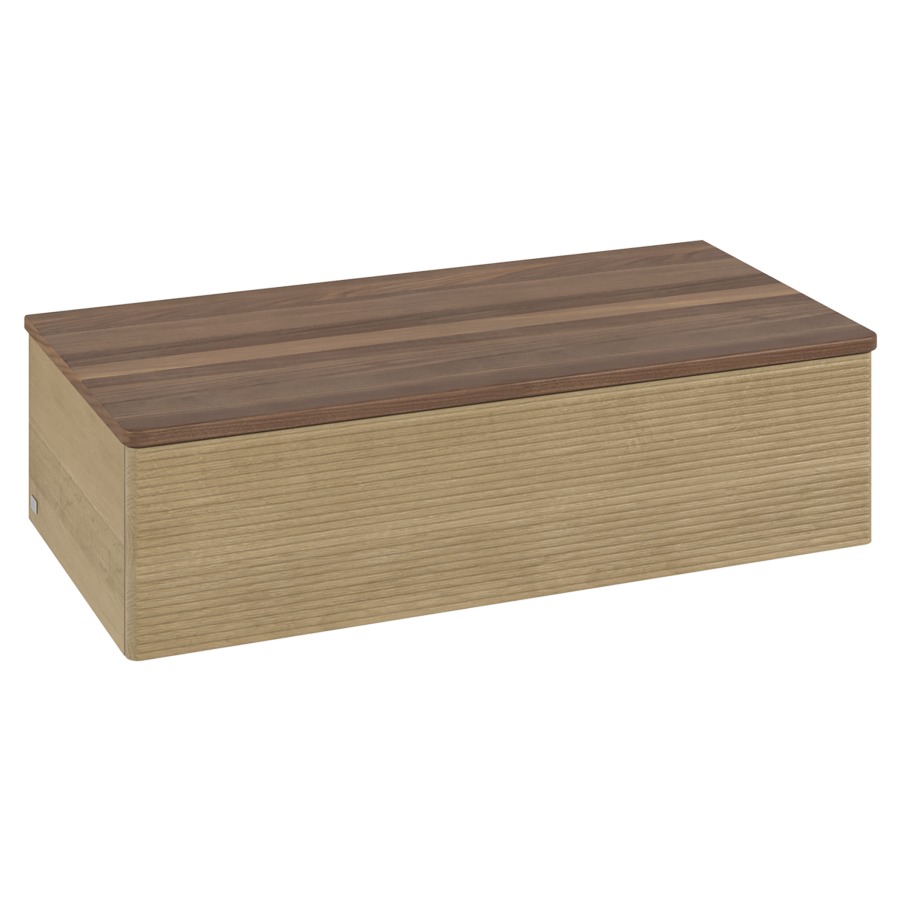 Élément d'armoire Antao
100 x 26.8 x 50 cm
élément de tiroir, 1&nbsp;tiroir
recouvrement Warm Walnut