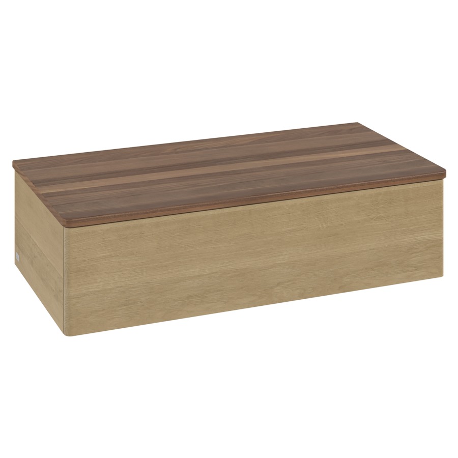 Élément d'armoire Antao
100 x 26.8 x 50 cm
élément de tiroir, 1&nbsp;tiroir
recouvrement Warm Walnut