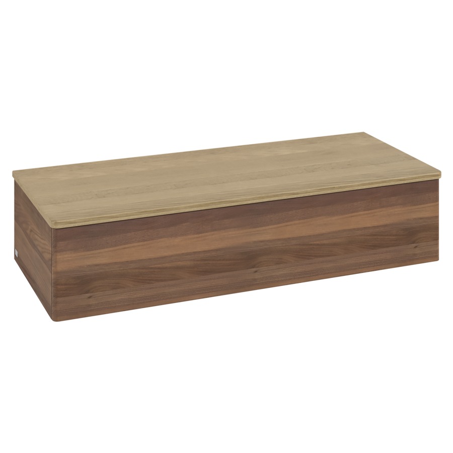 Élément d'armoire Antao
120 x 26.8 x 50 cm
élément de tiroir, 1&nbsp;tiroir
recouvrement Honey Oak