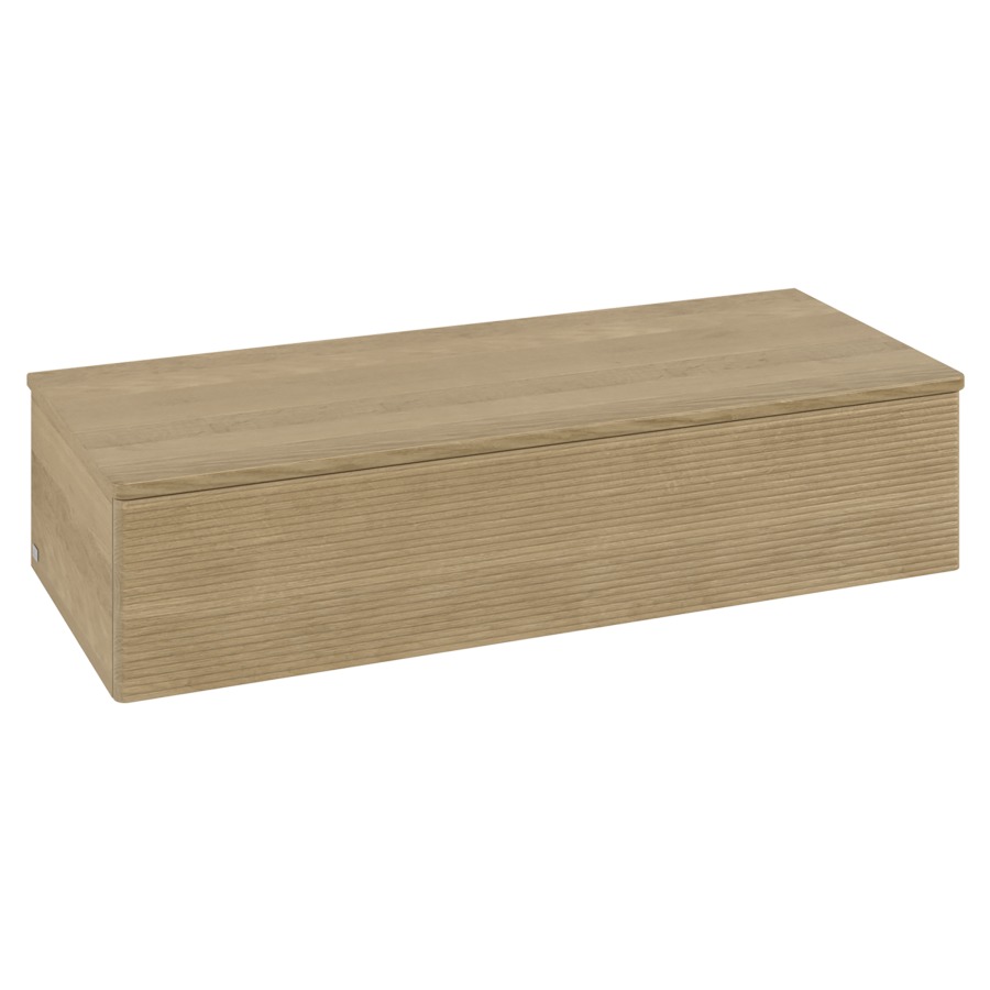Élément d'armoire Antao
120 x 26.8 x 50 cm
élément de tiroir, 1&nbsp;tiroir
recouvrement Honey Oak