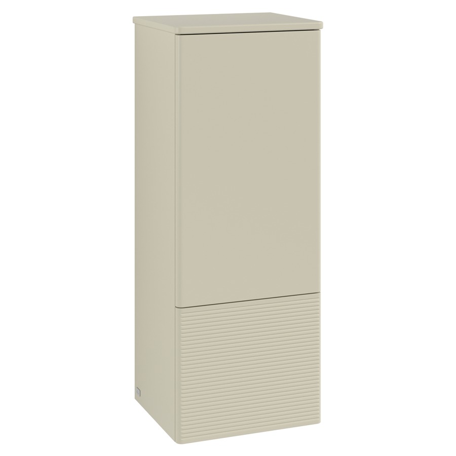 Armoire mi-haute Antao
41.4 x 103.9 x 35.6 cm
armoire de tablette, 1&nbsp;porte, charnière à droite
1&nbsp;tablette en verre, 1&nbsp;tiroir
