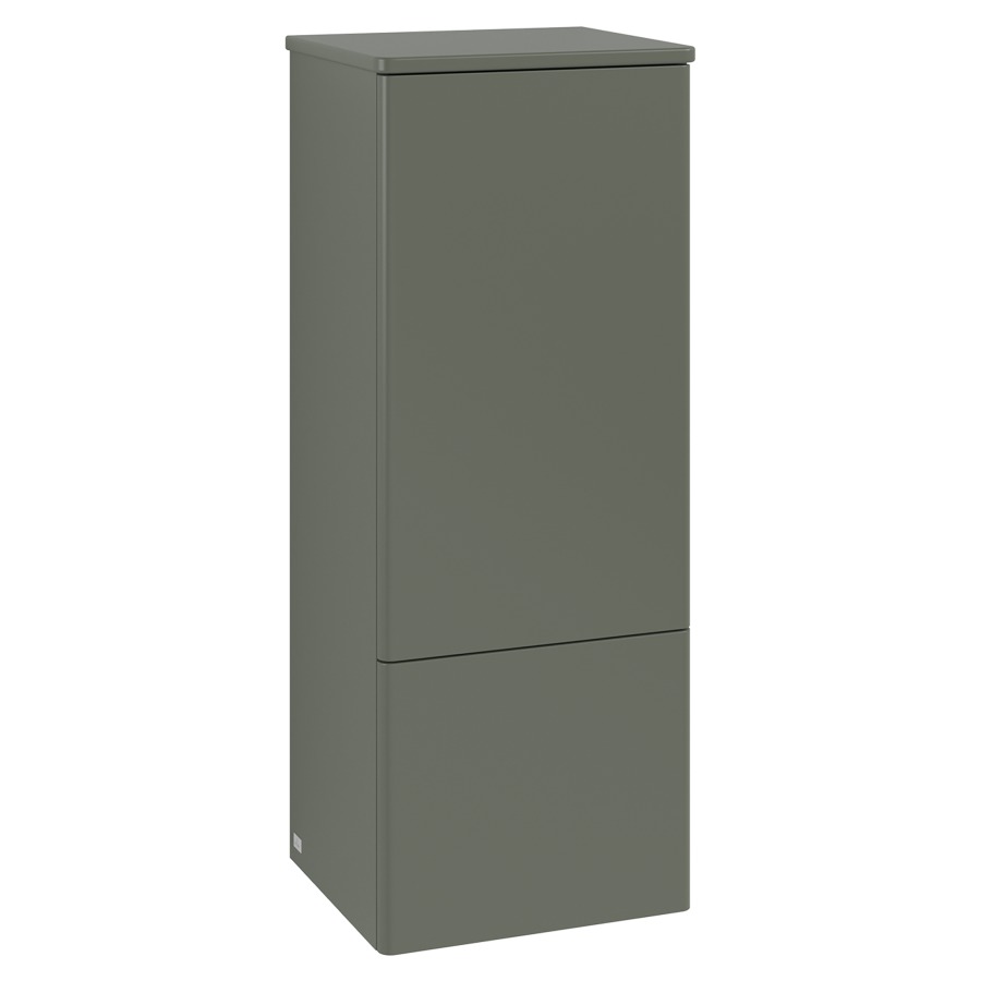 Armoire mi-haute Antao
41.4 x 103.9 x 35.6 cm
armoire de tablette, 1&nbsp;porte, charnière à droite
1&nbsp;tablette en verre, 1&nbsp;tiroir