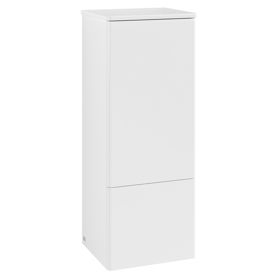 Armoire mi-haute Antao
41.4 x 103.9 x 35.6 cm
armoire de tablette, 1&nbsp;porte, charnière à droite
1&nbsp;tablette en verre, 1&nbsp;tiroir