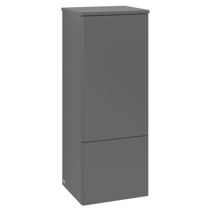 Armoire mi-haute Antao
41.4 x 103.9 x 35.6 cm
armoire de tablette, 1&nbsp;porte, charnière à droite
1&nbsp;tablette en verre, 1&nbsp;tiroir
