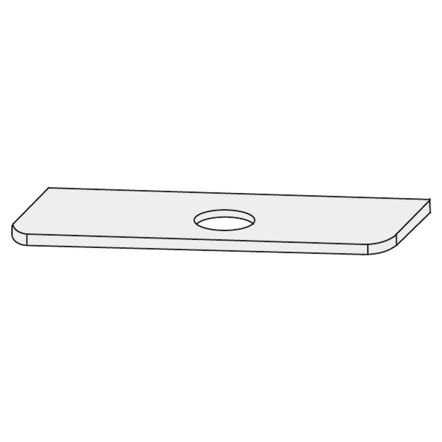 Table de lavabo Design Line Orbis
131 x 1.2 x 48 cm
Céramique porcelaine CeraSolid
découpe au centre