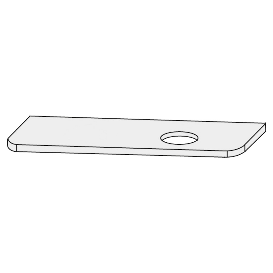 Table de lavabo Design Line Orbis
131 x 1.2 x 48 cm
Céramique porcelaine CeraSolid
découpe à droite