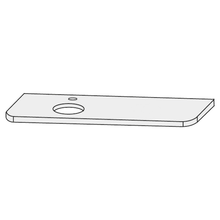 Table de lavabo Design Line Orbis
131 x 1.2 x 48 cm
Céramique porcelaine CeraSolid
découpe à gauche