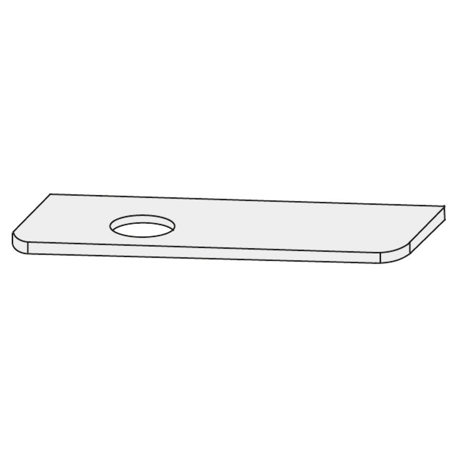 Table de lavabo Design Line Orbis
131 x 1.2 x 48 cm
Céramique porcelaine CeraSolid
découpe à gauche