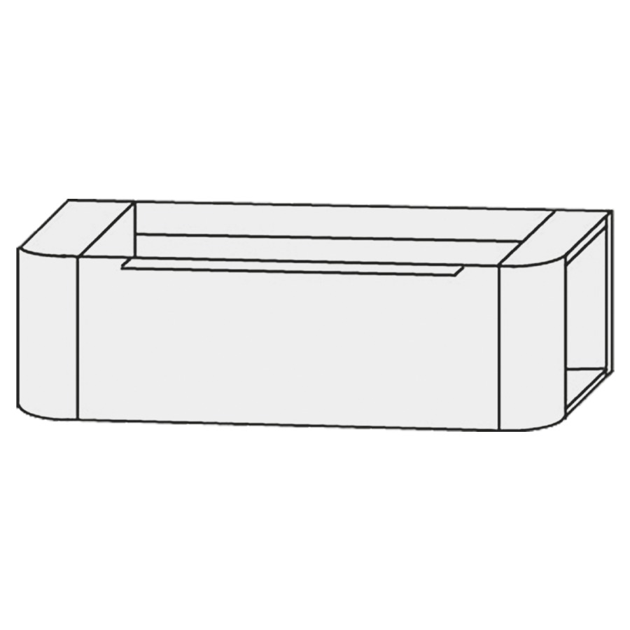 Élément inférieur  Design Line Orbis
81 x 24 x 49 cm
élément de tiroir, 1&nbsp;tiroir
2 étagères latérales
pour table de lavabo