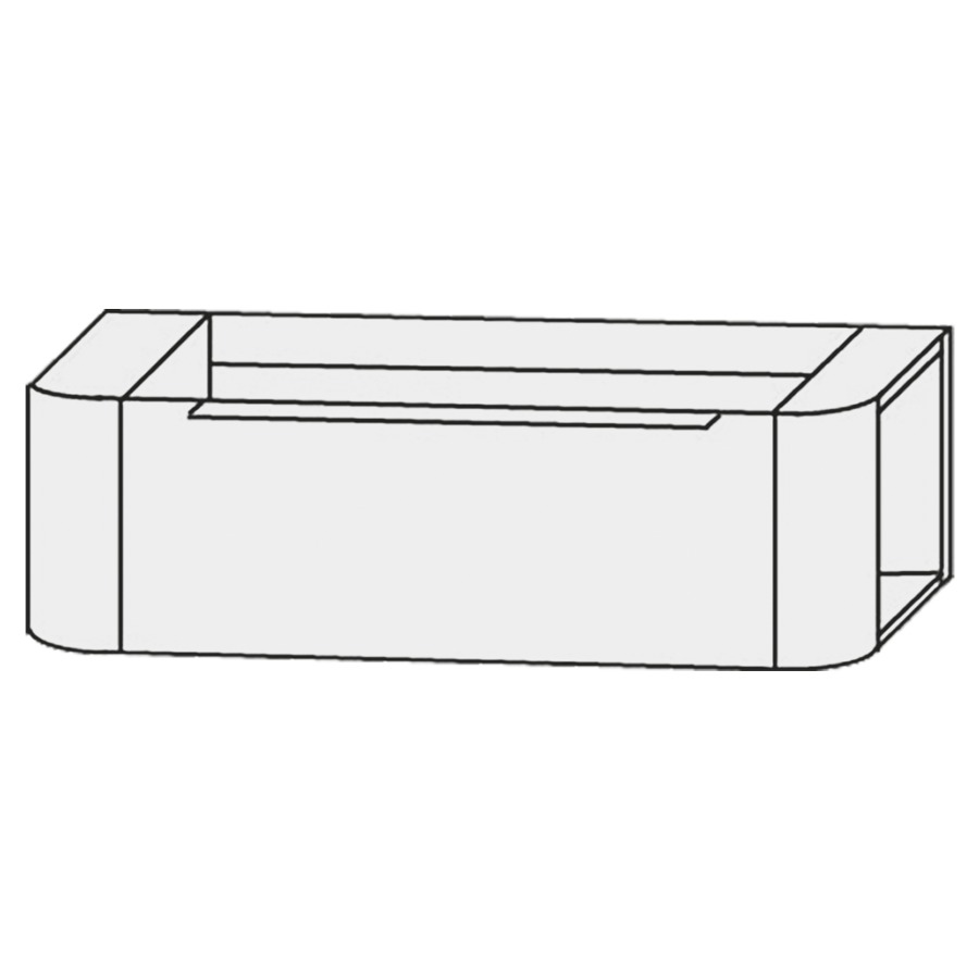 Élément inférieur  Design Line Orbis
151 x 24 x 49 cm
élément de tiroir, 1&nbsp;tiroir
2 étagères latérales
pour table de lavabo