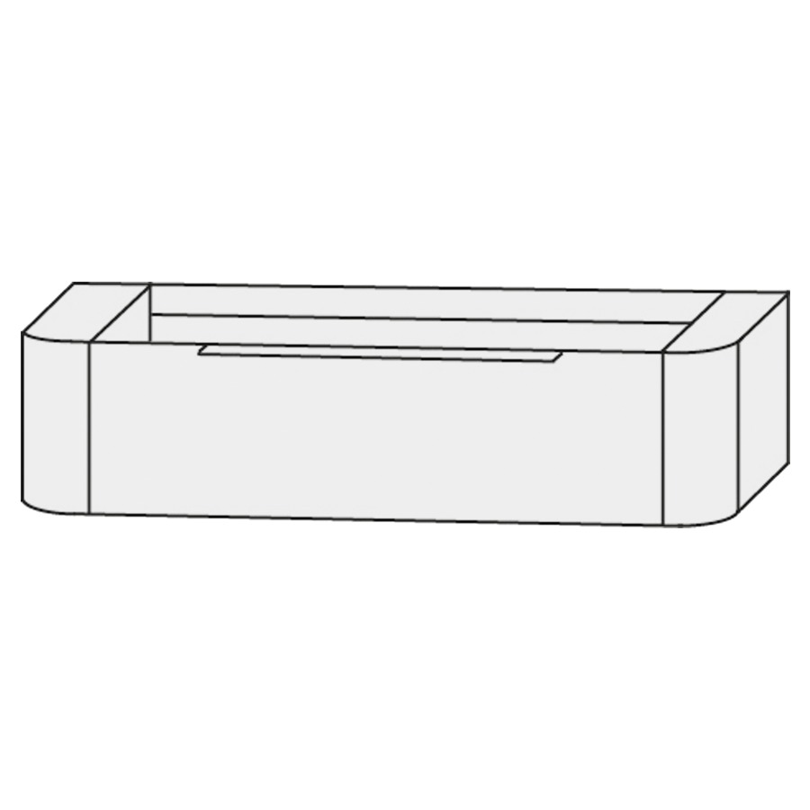 Élément complémentaire Design Line Orbis
131 x 24 x 49 cm
élément de tiroir, 1&nbsp;tiroir
2&nbsp;portes latérales, push to open
pour plaque de recouvrement