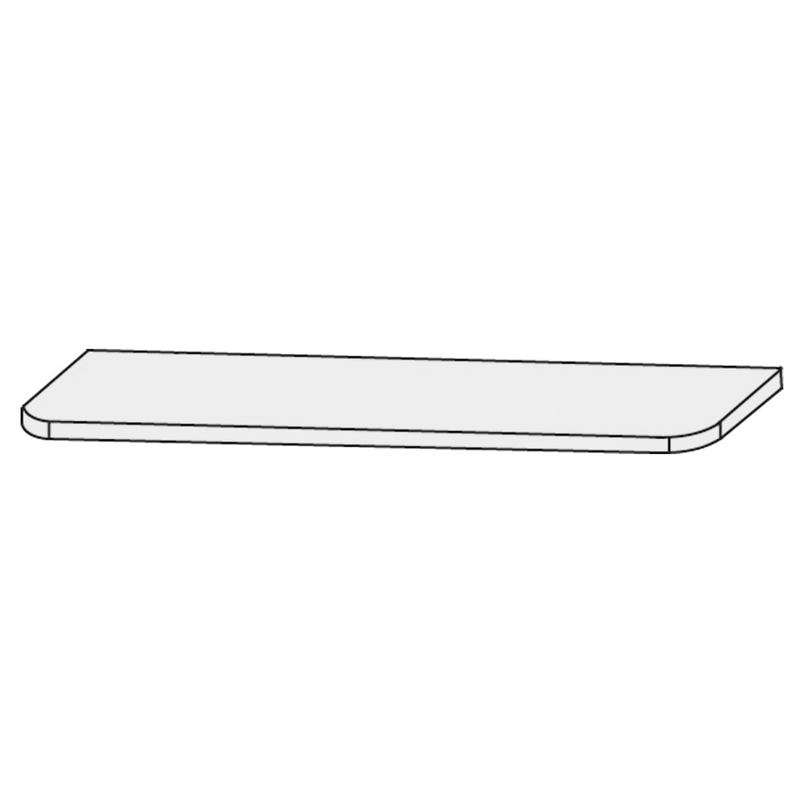 Plaque de recouvrement  Design Line Orbis
101 x 1.6 x 49.5 cm
chant ABS
en couleur corpus
pour élément complémentaire