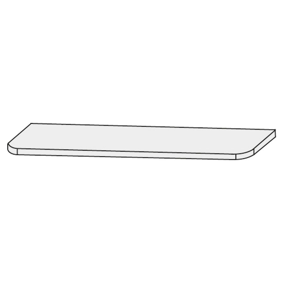 Plaque de recouvrement  Design Line Orbis
131 x 1.6 x 49.5 cm
chant ABS
en couleur corpus
pour élément complémentaire