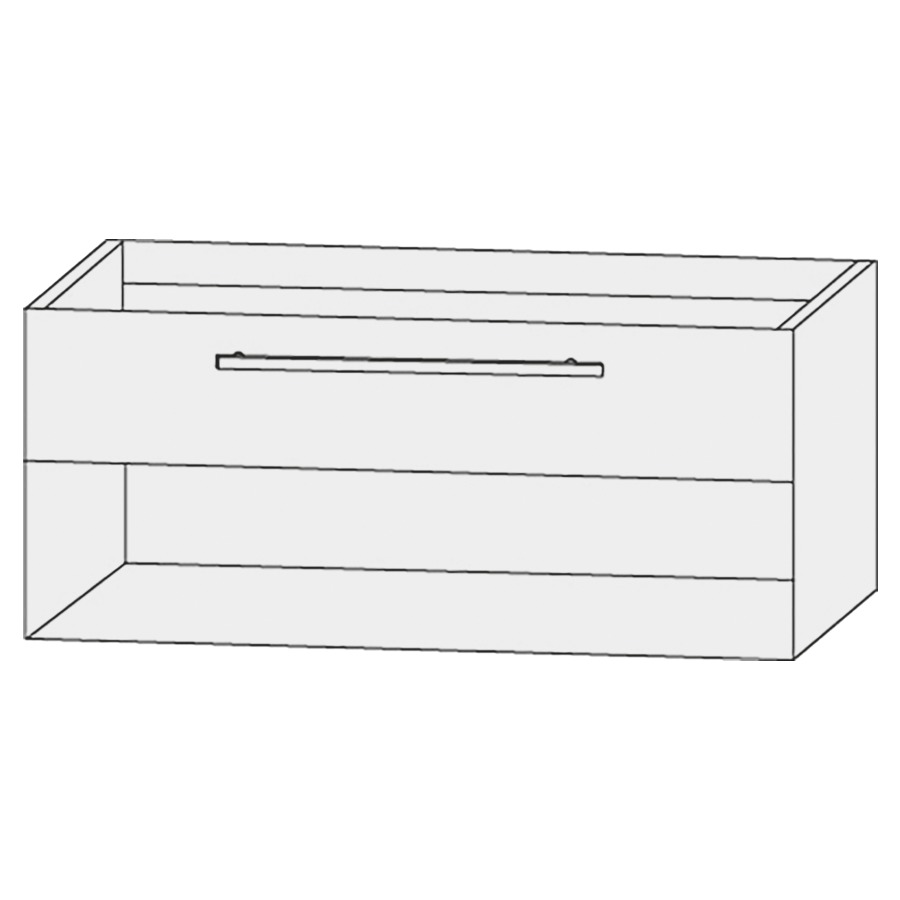 Élément inférieur  Design Line Tess Cuba
100 x 48 x 45 cm
élément de tiroir, 1&nbsp;tiroir
niche ouverte en bas
pour lavabo pour meuble 107469