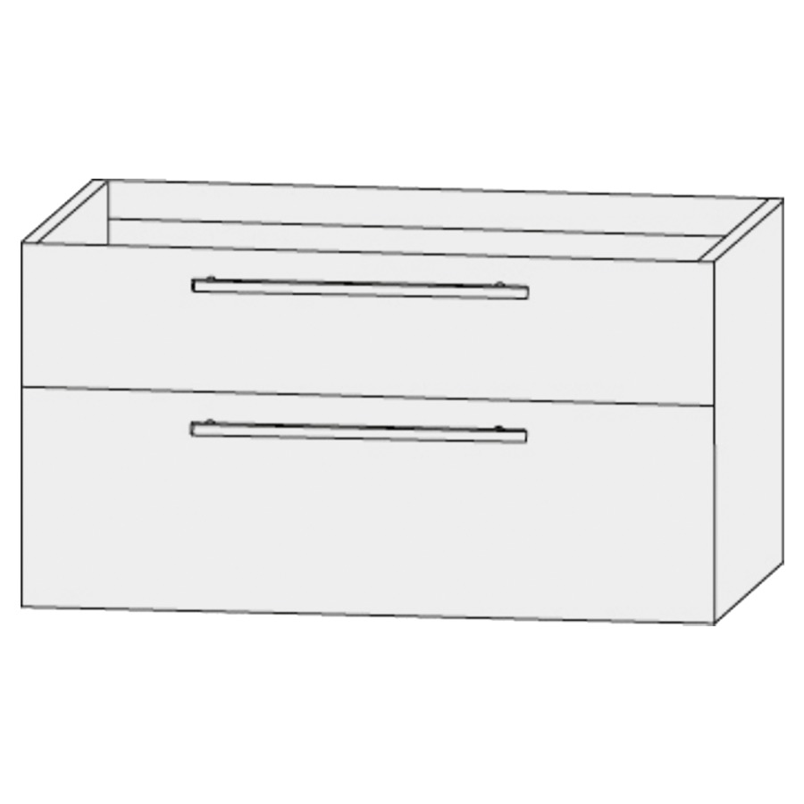 Élément inférieur  Design Line Tess Cuba
80 x 56 x 45 cm
élément de tiroir, 2&nbsp;tiroirs
pour lavabo pour meuble 107468