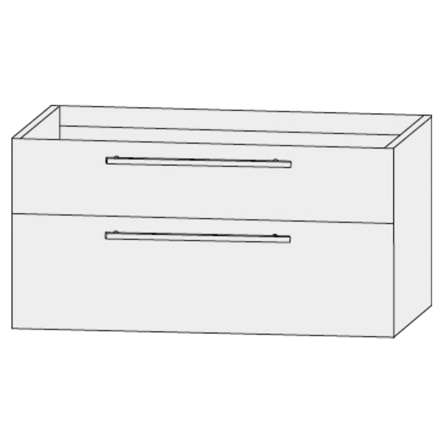 Élément inférieur  Design Line Tess Cuba
100 x 56 x 45 cm
élément de tiroir, 2&nbsp;tiroirs
pour lavabo pour meuble 107469