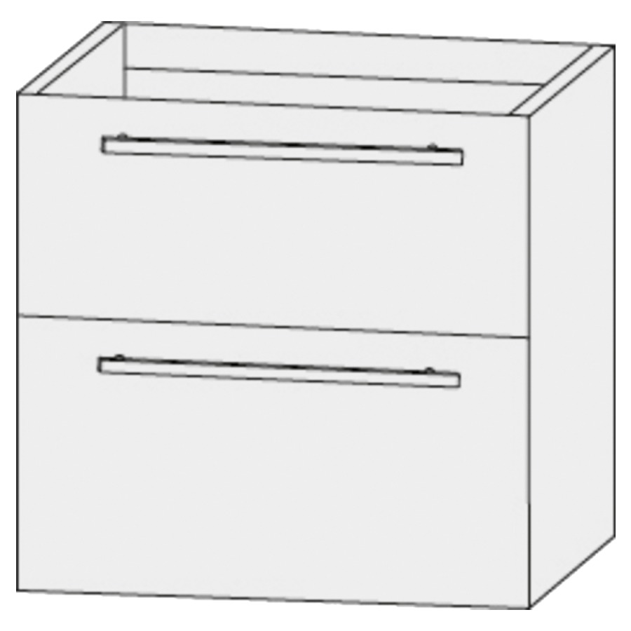Élément inférieur  Design Line Tess Cuba
60 x 64 x 45 cm
élément de tiroir, 2&nbsp;tiroirs
pour lavabo pour meuble 107467