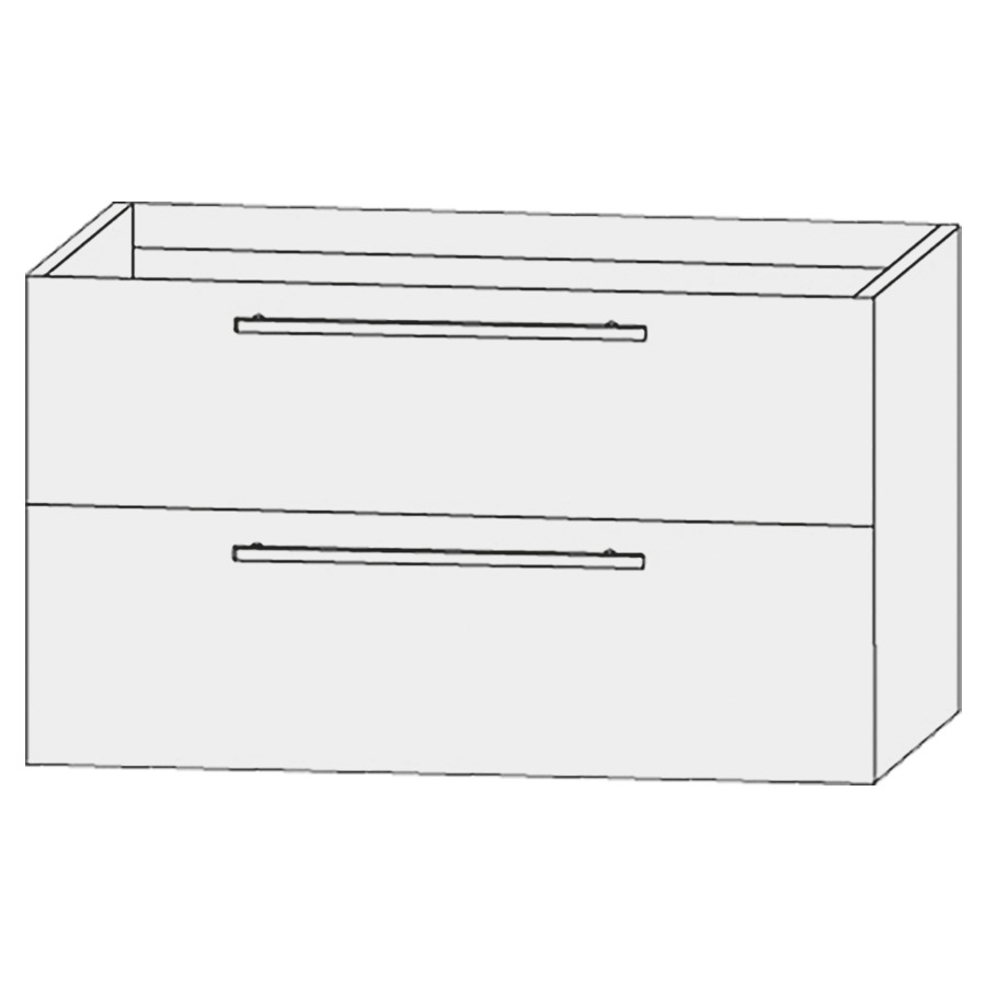 Élément inférieur  Design Line Tess Cuba
100 x 64 x 45 cm
élément de tiroir, 2&nbsp;tiroirs
pour lavabo pour meuble 107469