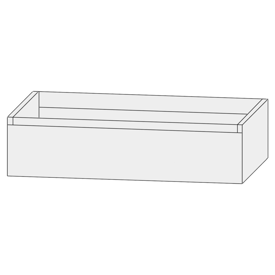 Élément inférieur  Design Line Tess Cuba
100 x 28 x 45 cm
élément de tiroir, 1&nbsp;tiroir
sans poignée
pour lavabo pour meuble 107469