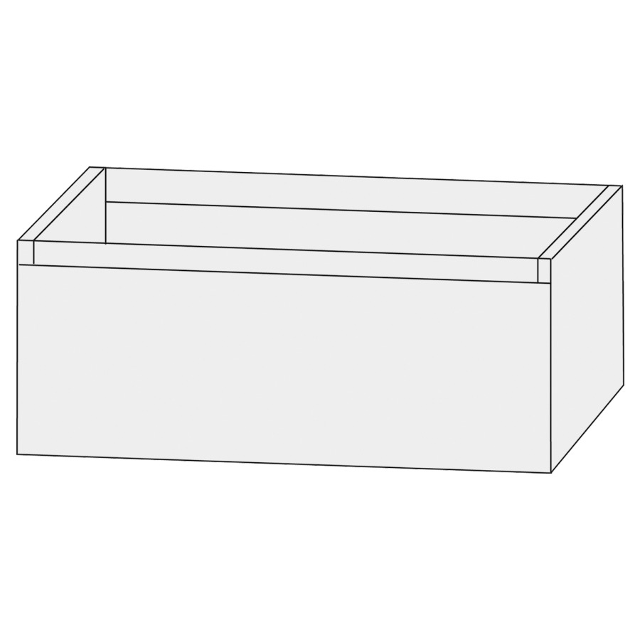 Élément inférieur  Design Line Tess Cuba
80 x 36 x 45 cm
élément de tiroir, 1&nbsp;tiroir
sans poignée
pour lavabo pour meuble 107468