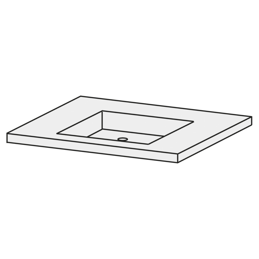 Lavabo pour meuble  Design Line Platino 2.0 Tenno