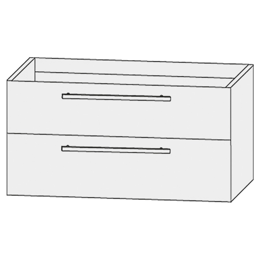 Élément inférieur  Design Line Tess Ibiza
60 x 48 x 49 cm
élément de tiroir, 2&nbsp;tiroirs
pour lavabo pour meuble 259394