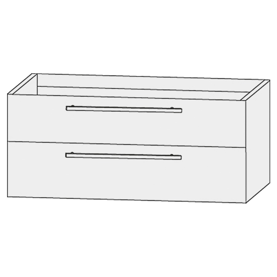 Élément inférieur  Design Line Tess Ibiza
90 x 48 x 49 cm
élément de tiroir, 2&nbsp;tiroirs
pour lavabo pour meuble 259397