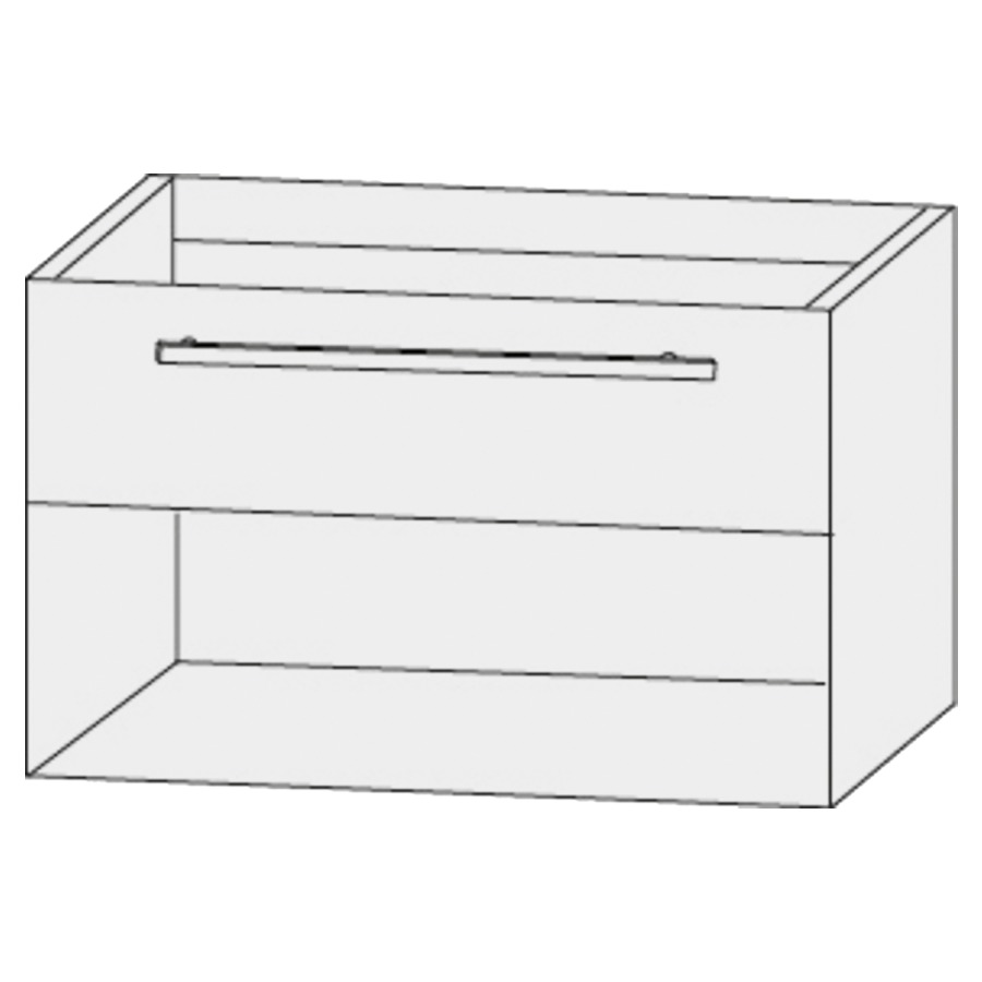 Élément inférieur  Design Line Tess Ibiza
70 x 48 x 49 cm
élément de tiroir, 1&nbsp;tiroir
niche ouverte en bas
pour lavabo pour meuble 259395