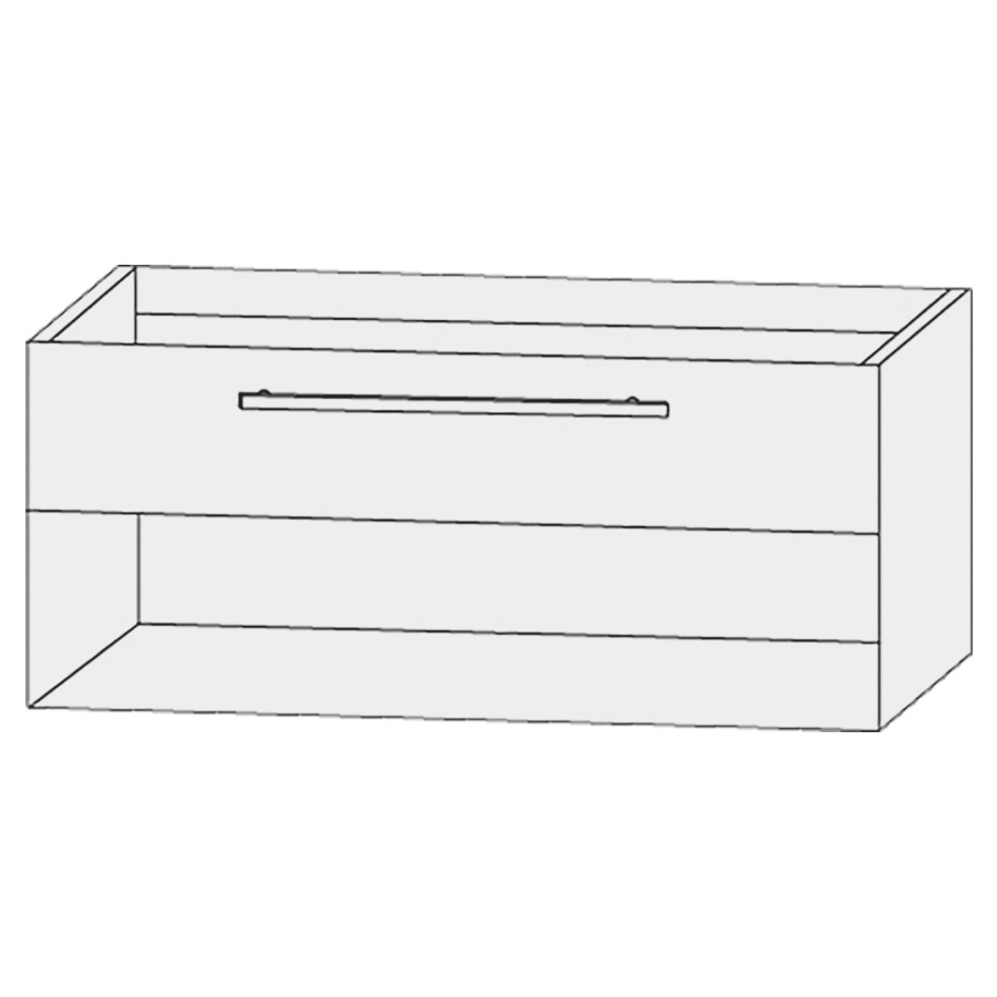 Élément inférieur  Design Line Tess Ibiza
100 x 48 x 49 cm
élément de tiroir, 1&nbsp;tiroir
niche ouverte en bas
pour lavabo pour meuble 259398