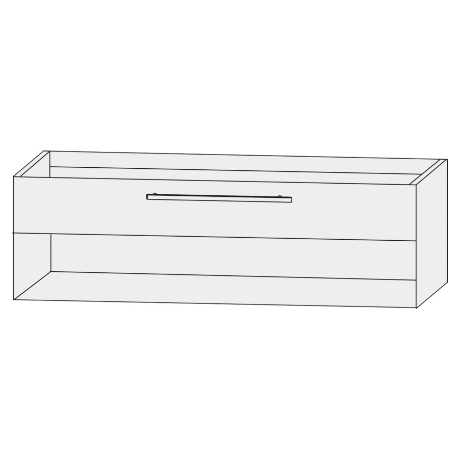 Élément inférieur  Design Line Tess Ibiza
140 x 48 x 49 cm
élément de tiroir, 1&nbsp;tiroir
niche ouverte en bas
pour lavabo double pour meuble 106749
