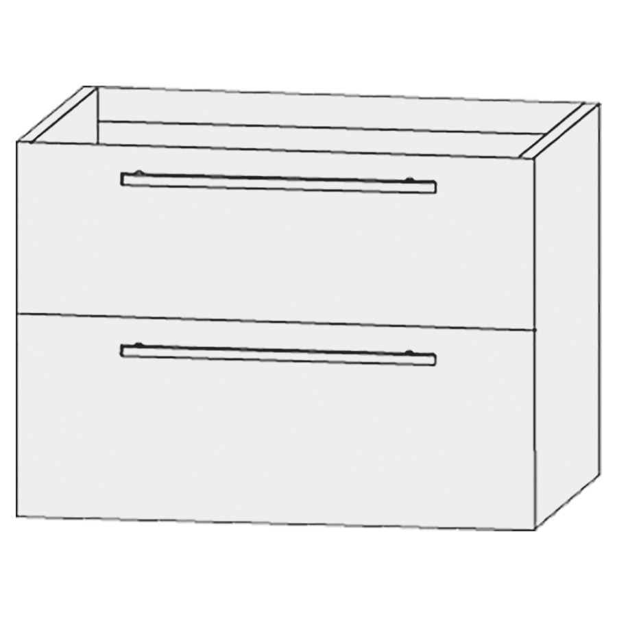 Élément inférieur  Design Line Tess Ibiza
80 x 56 x 49 cm
élément de tiroir, 2&nbsp;tiroirs
pour lavabo pour meuble 259396