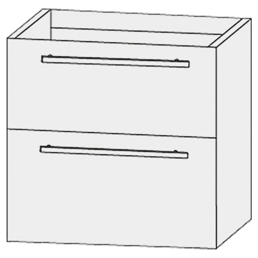 Élément inférieur  Design Line Tess Ibiza
60 x 64 x 49 cm
élément de tiroir, 2&nbsp;tiroirs
pour lavabo pour meuble 259394