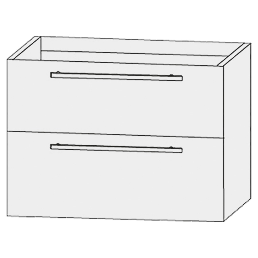 Élément inférieur  Design Line Tess Ibiza
80 x 64 x 49 cm
élément de tiroir, 2&nbsp;tiroirs
pour lavabo pour meuble 259396