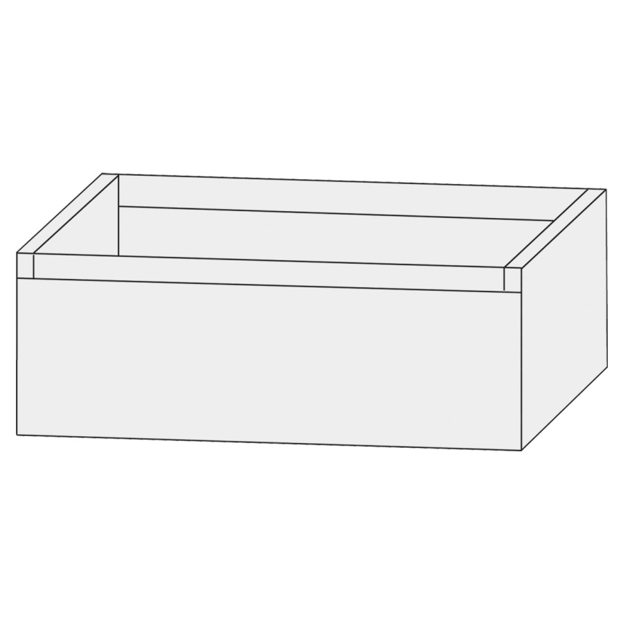 Élément inférieur  Design Line Tess Ibiza
70 x 28 x 49 cm
élément de tiroir, 1&nbsp;tiroir
sans poignée
pour lavabo pour meuble 259395