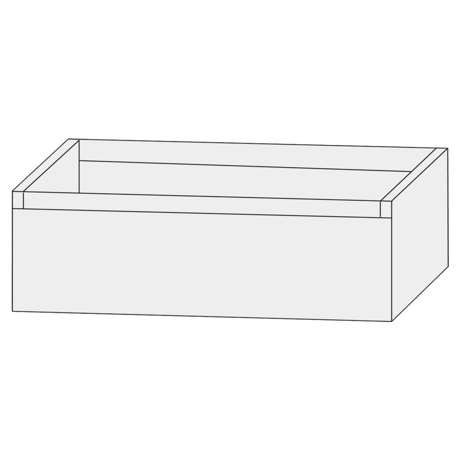 Élément inférieur  Design Line Tess Ibiza
80 x 28 x 49 cm
élément de tiroir, 1&nbsp;tiroir
sans poignée
pour lavabo pour meuble 259396