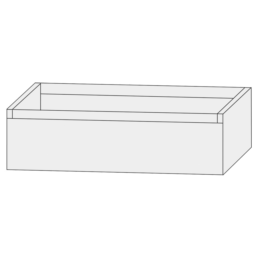 Élément inférieur  Design Line Tess Ibiza
90 x 28 x 49 cm
élément de tiroir, 1&nbsp;tiroir
sans poignée
pour lavabo pour meuble 259397