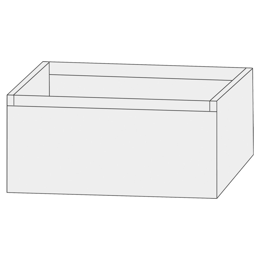 Élément inférieur  Design Line Tess Ibiza
70 x 36 x 49 cm
élément de tiroir, 1&nbsp;tiroir
sans poignée
pour lavabo pour meuble 259395