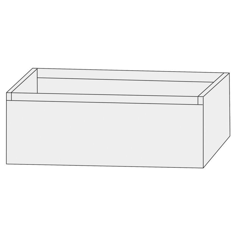 Élément inférieur  Design Line Tess Ibiza
80 x 36 x 49 cm
élément de tiroir, 1&nbsp;tiroir
sans poignée
pour lavabo pour meuble 259396