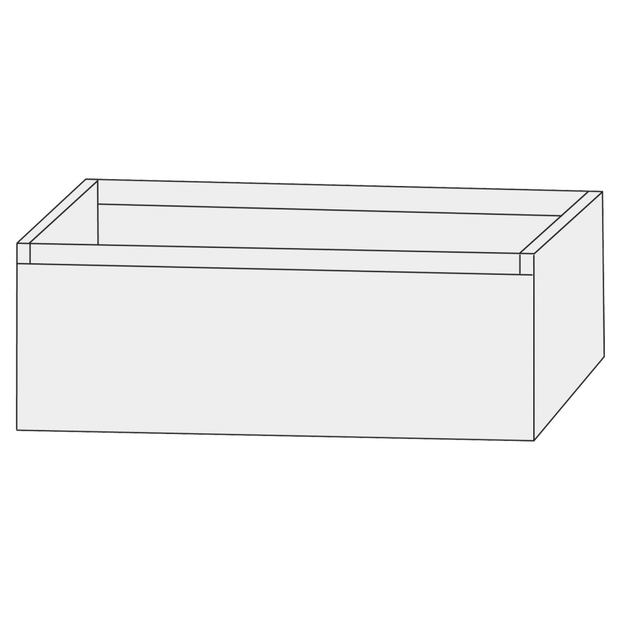 Élément inférieur  Design Line Tess Ibiza
90 x 36 x 49 cm
élément de tiroir, 1&nbsp;tiroir
sans poignée
pour lavabo pour meuble 259397
