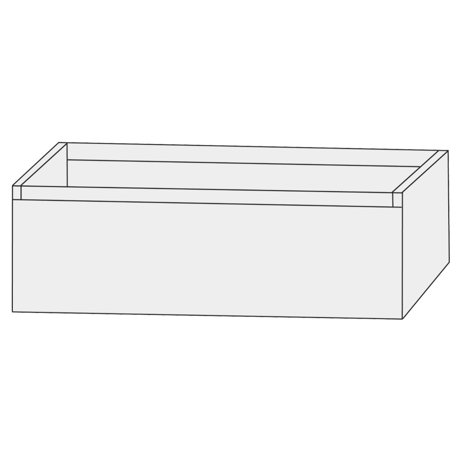 Élément inférieur  Design Line Tess Ibiza
100 x 36 x 49 cm
élément de tiroir, 1&nbsp;tiroir
sans poignée
pour lavabo pour meuble 259398
