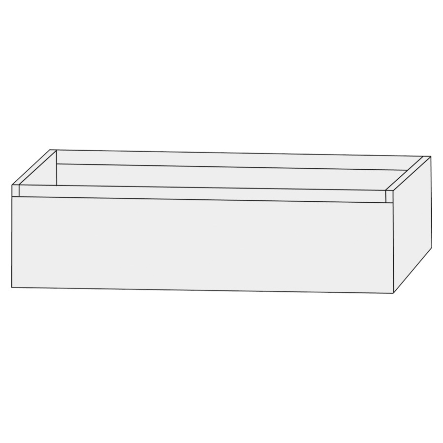 Élément inférieur  Design Line Tess Ibiza
120 x 36 x 49 cm
élément de tiroir, 1&nbsp;tiroir
sans poignée
pour lavabo pour meuble 259399