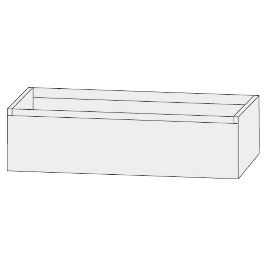 Élément inférieur  Design Line Tess Ibiza
120 x 36 x 49 cm
élément de tiroir, 1&nbsp;tiroir
sans poignée
pour lavabo double pour meuble 259400