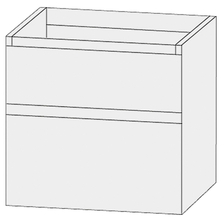 Élément inférieur  Design Line Tess Ibiza
60 x 64 x 49 cm
élément de tiroir, 2&nbsp;tiroirs
sans poignée
pour lavabo pour meuble 259394
