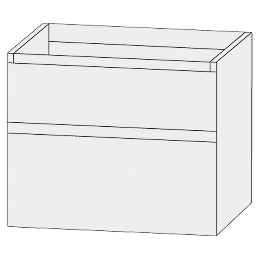 Élément inférieur  Design Line Tess Ibiza
70 x 64 x 49 cm
élément de tiroir, 2&nbsp;tiroirs
sans poignée
pour lavabo pour meuble 259395