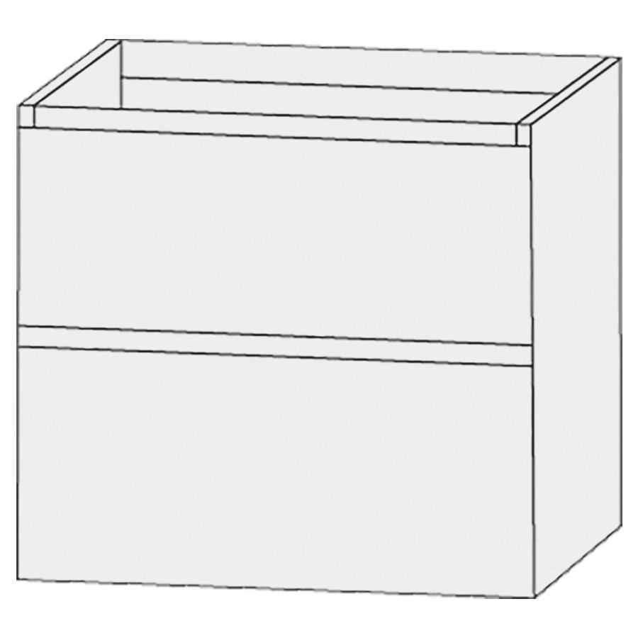 Élément inférieur  Design Line Tess Ibiza
70 x 72 x 49 cm
élément de tiroir, 2&nbsp;tiroirs
sans poignée
pour lavabo pour meuble 259395