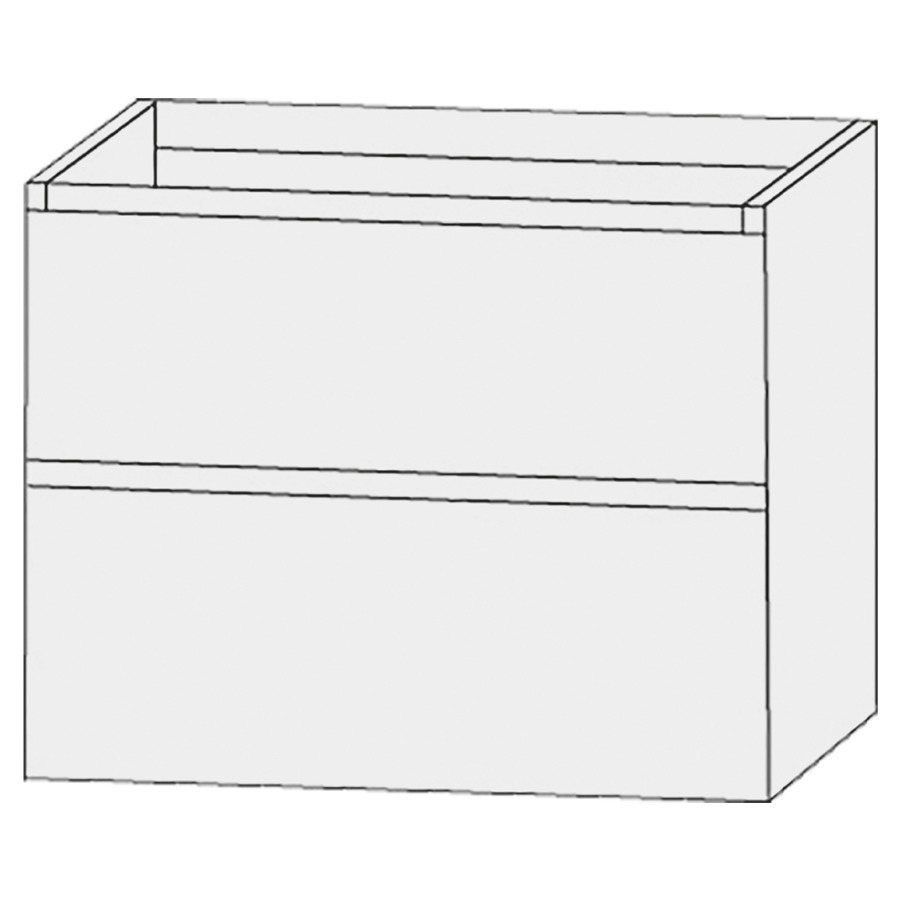 Élément inférieur  Design Line Tess Ibiza
80 x 72 x 49 cm
élément de tiroir, 2&nbsp;tiroirs
sans poignée
pour lavabo pour meuble 259396