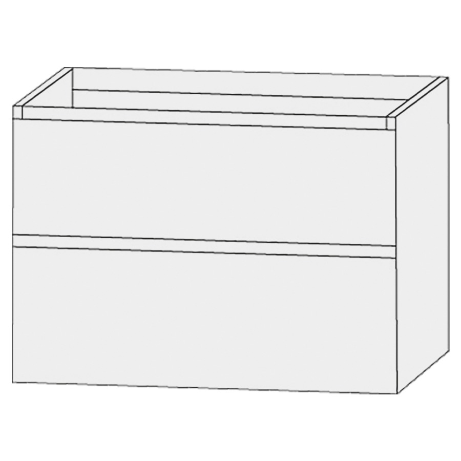 Élément inférieur  Design Line Tess Ibiza
90 x 72 x 49 cm
élément de tiroir, 2&nbsp;tiroirs
sans poignée
pour lavabo pour meuble 259397