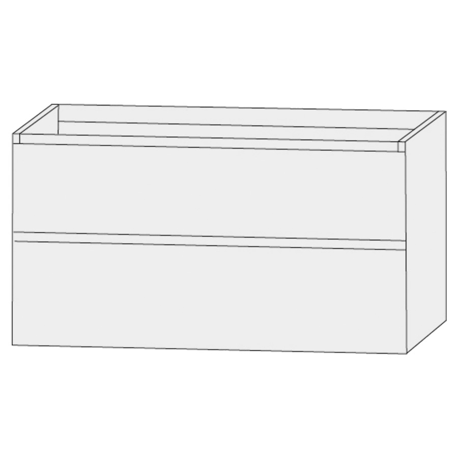Élément inférieur  Design Line Tess Ibiza
120 x 72 x 49 cm
élément de tiroir, 2&nbsp;tiroirs
sans poignée
pour lavabo pour meuble 259399