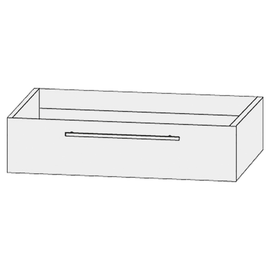 Élément inférieur  Design Line Tess
90 x 24 x 44 cm
élément de tiroir, 1&nbsp;tiroir
pour lavabo pour meuble 
avec lavabo à droite 107853