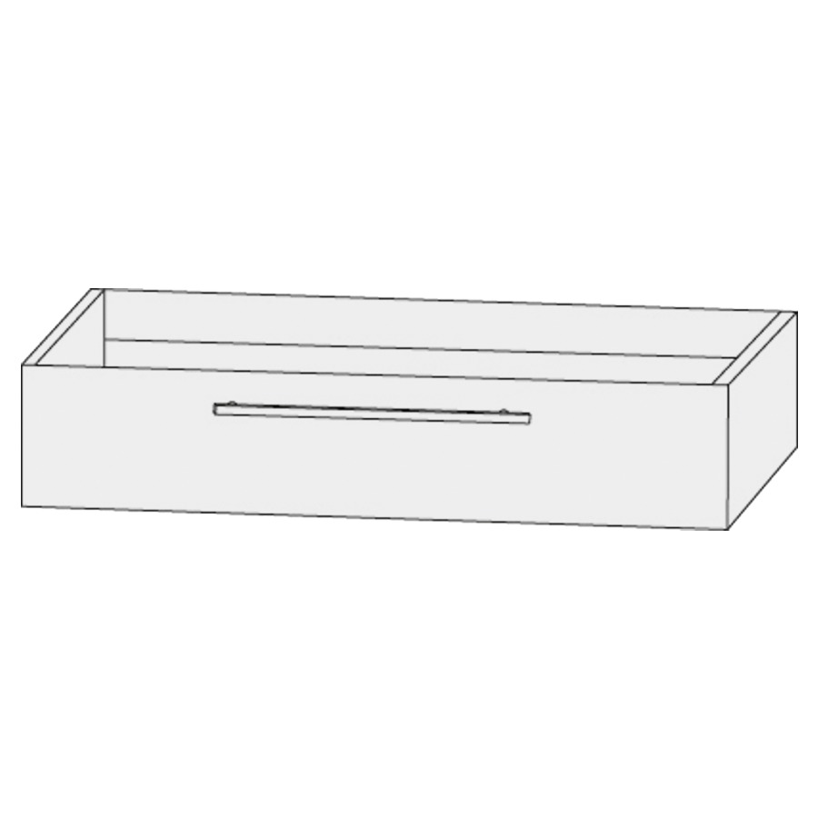 Élément inférieur  Design Line Tess
120 x 24 x 44 cm
élément de tiroir, 1&nbsp;tiroir
pour lavabo pour meuble 
avec lavabo à gauche 107847